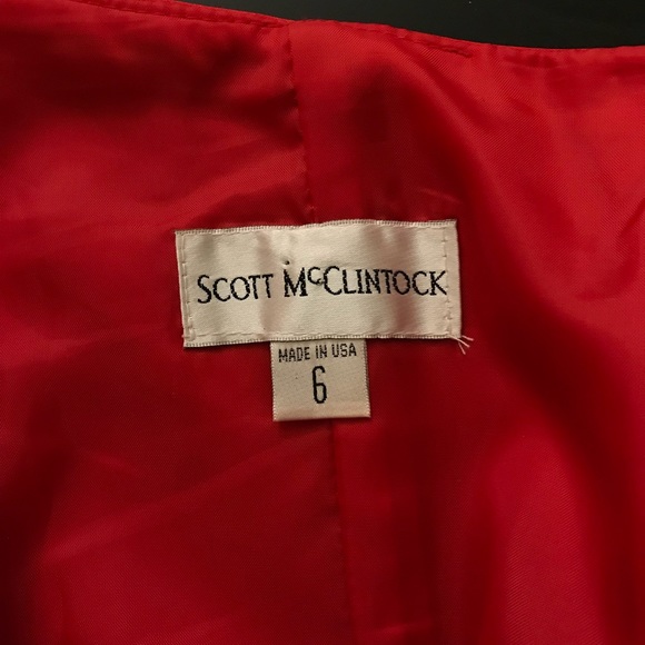 SCOTT McCLINTOCK Red Ballgown SZ 6 - Picture 3 of 8